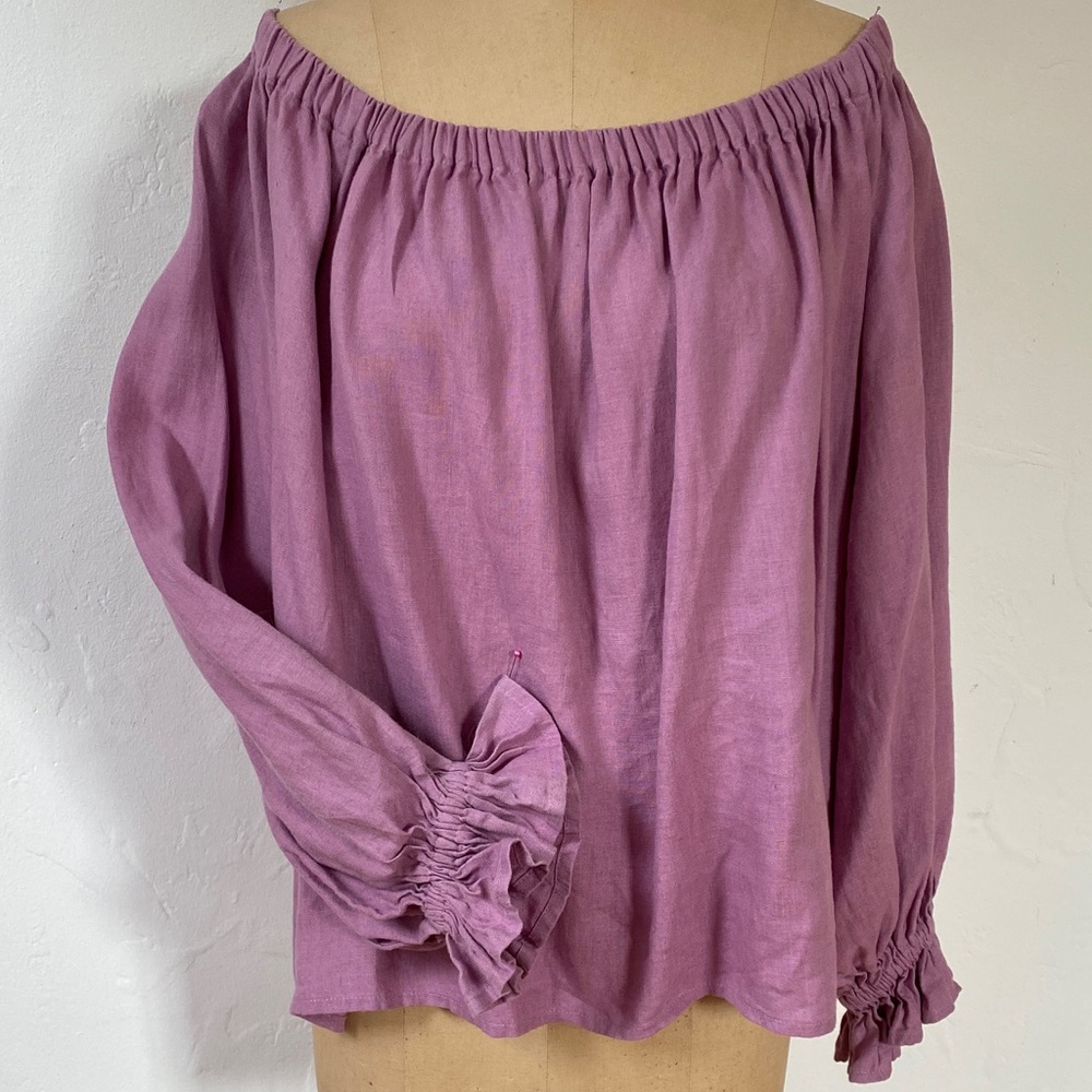 Women's Off-Shoulder Purple Top